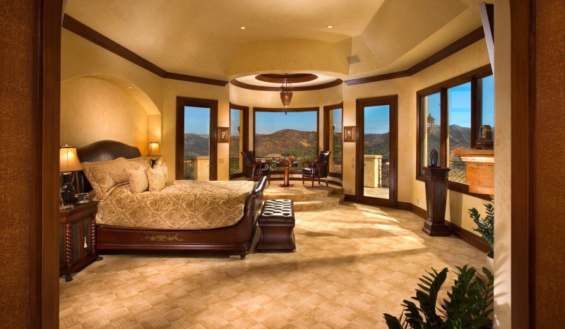 room, brown, bed, 1080P, wooden, bedroom, style, frame, design, interior