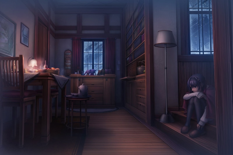 one person, women, architecture, room, seat, anime, window, girls, built structure, flooring, indoors, lifestyles, leisure activity, anime girls, full length
