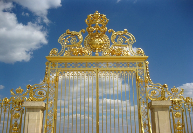building, france, 2K, palace, fence, chateau, versailles, french