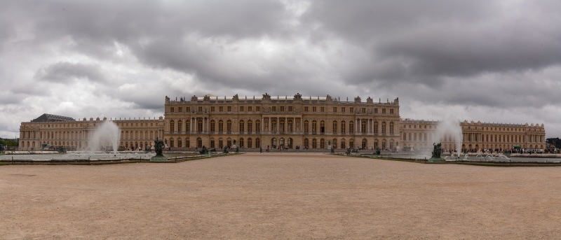 travel destinations, no people, versailles, cloud - sky, 4K, landmark, the past, architectural column, government, versailles palace, mansion, sky, building exterior