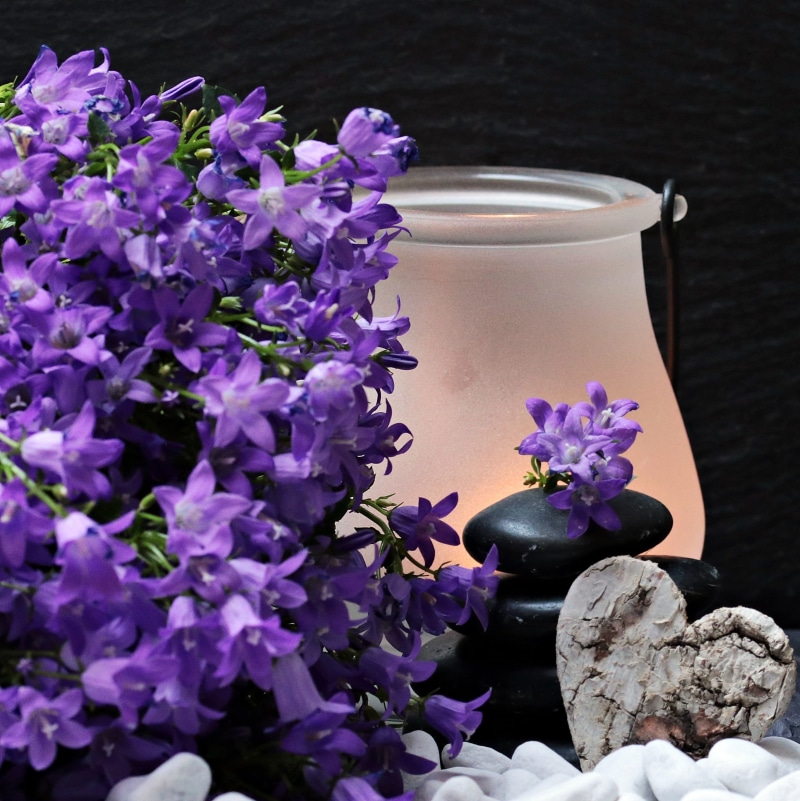 flower arrangement, freshness, near, nature, no people, flower head, decoration, flower, white stones, petaled, candle, heart, stone tower, lantern, growth