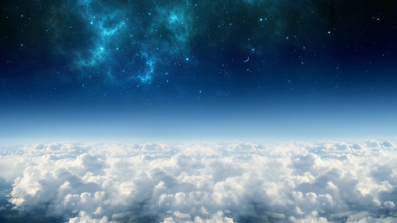 star - space, outdoors, 1080P, space, tranquility, tranquil scene, spirituality, cloud - sky, blue, backgrounds, above, nature, sky, galaxy, cloudscape
