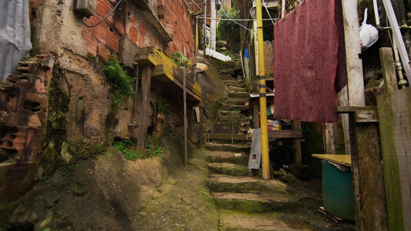 alley, street, stairs, shanty, south america, rio, shanties, 4K, favela, rio de janeiro