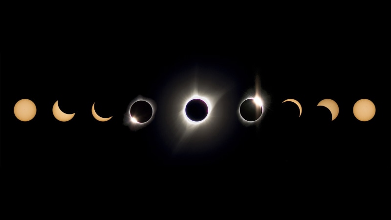 glowing, astronomy, copy space, Sun Rays, eclipse, black background, studio shot, close-up, no people, illuminated, sun, lighting equipment, space, sky