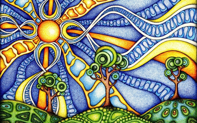close-up, multi colored, craft, flooring, colorful, tile, spirituality, art and craft, 1080P, belief, creativity, design, hills, floral pattern, psychedelic