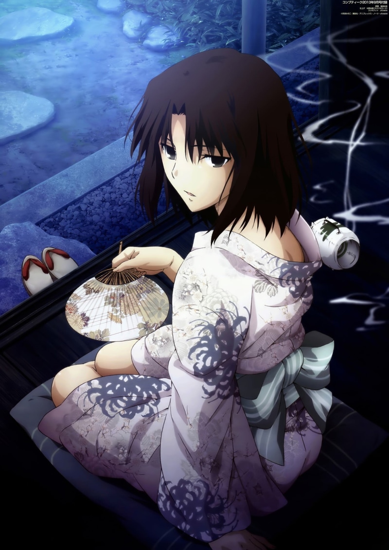 representation, clothing, mannequin, night, one person, hairstyle, Ryougi Shiki, kimono, Kara no Kyoukai, female likeness, fashion, doll, real people, indoors