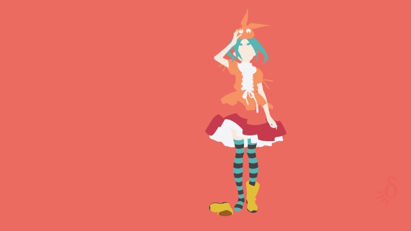 digital composite, adult, Monogatari Series, sport, copy space, motion, anime girls, effort, human arm, acrobat, teenager, balance, colored background
