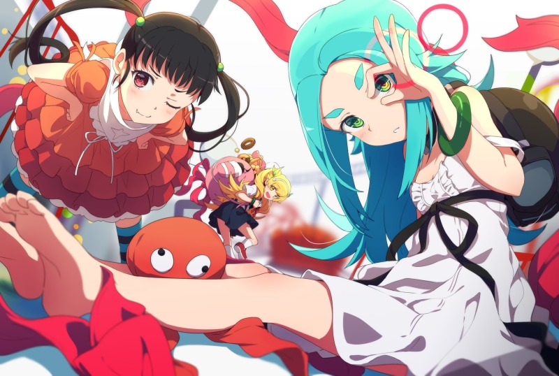 Anime, Monogatari (Series), Mayoi Hachikuji, Shinobu Oshino, 1080P, Yotsugi Ononoki