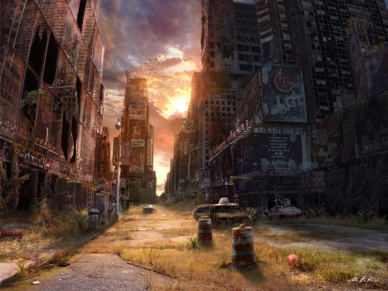 city, 720P, video games, Fallout, apocalyptic, artwork