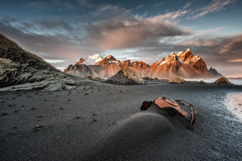 sky, rock - Object, backgrounds, snow, hiking, outdoors, adventure, mountain, landscape, iceland, scenics, nature, 4K, seashore, travel, photo, cloudy