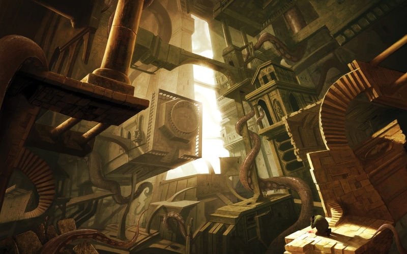 fantasy, x, hd, surreal, City, architecture, 720P, mc, abstract, art, escher