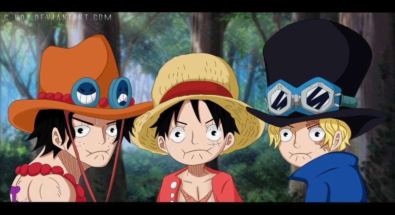 Monkey D. Luffy, Anime, Sabo (One Piece), 1080P, One Piece, Portgas D. Ace