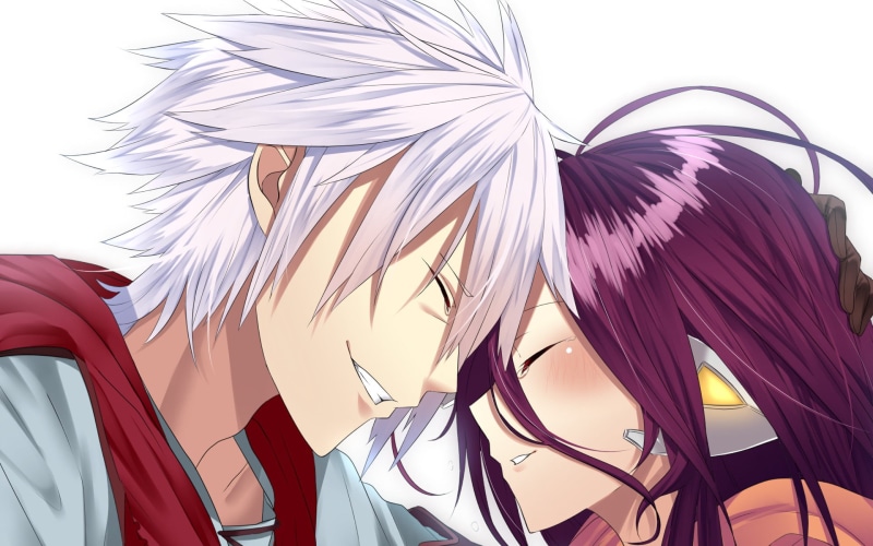 character, illustration, art and craft, no people, purple, No Game No Life: Zero, clear sky, haired, Anime, white background, textile, sky, creativity
