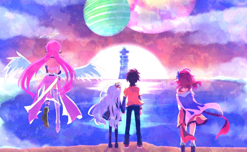 Shiro (No Game No Life), Anime, No Game No Life, Sora (No Game No Life), Stephanie Dola, 2K, Jibril (No Game No Life)