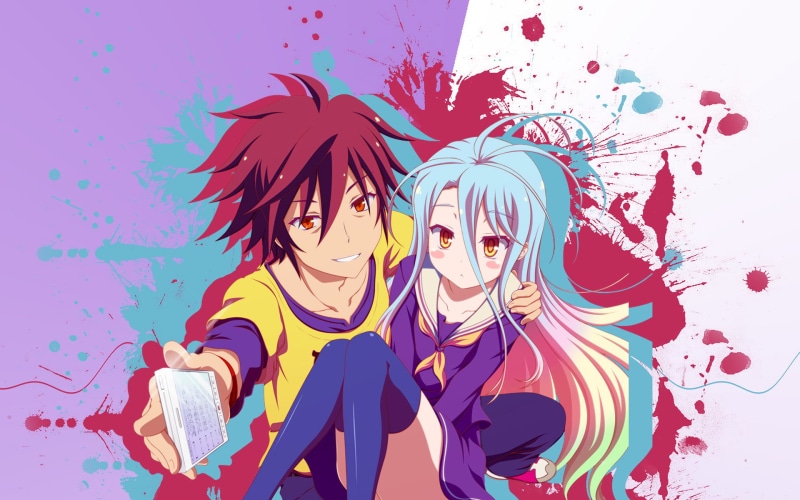 No Game No Life, Sora (No Game No Life), Anime, 1080P, Shiro (No Game No Life)
