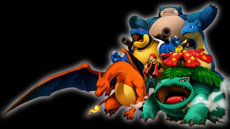 generation, Pokémon, Blastoise (Pokémon), Lapras (Pokémon), st, 1080P, Pokemon: Red and Blue, Venusaur (Pokémon), Charizard (Pokémon), Snorlax (Pokémon)
