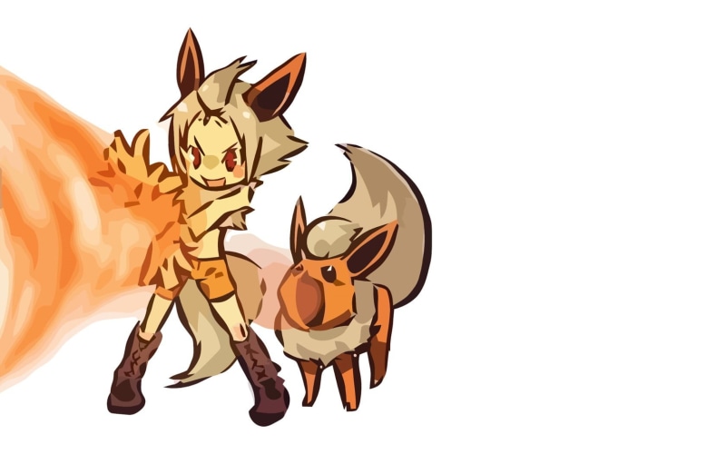 invertebrate, white background, Flareon, pokemon, Pokémon, indoors, representation, mammal, craft, Gijinka, no people, domestic animals, one animal, art and craft