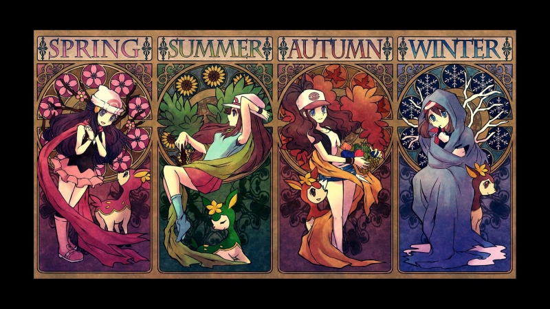 Pokémon, statue, cross, male likeness, ornate, representation, painted Image, creativity, illustration, Hilda (pokemon), symbol, choice, multi colored