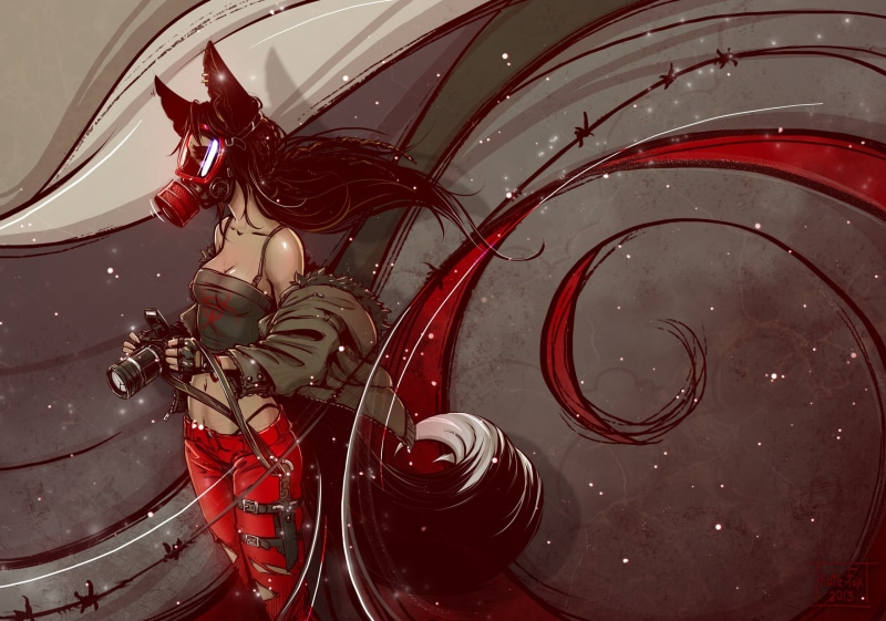 KateFox, Radioactive, 2K, Сamera, Mask, Fox