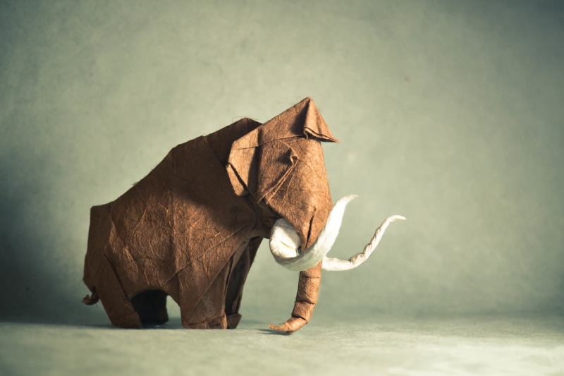 mammal, animal themes, art, nature, 4K, animal body part, animal Trunk, mammals, pets, animal wildlife, livestock, origami, vertebrate, elephant, artwork