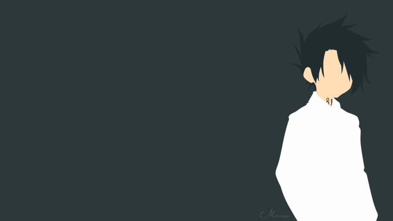 Ray (The Promised Neverland), 1080P, Vector, Anime, The Promised Neverland, Minimalist