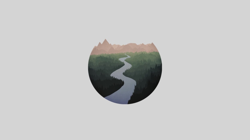 Minimalist, 1080P, Nature, River, Artistic
