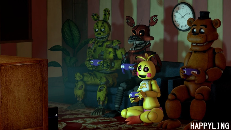 Toy Chica (Five Nights at Freddys), 1080P, Springtrap (Five Nights at Freddys), Five Nights at Freddys, Freddy (Five Nights at Freddys), Nightmare Foxy