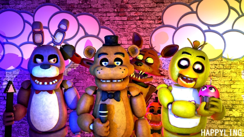 Foxy (Five Nights at Freddys), Five Nights at Freddys, Freddy (Five Nights at Freddys), Bonnie (Five Nights at Freddys), 1080P, Chica (Five NIghts at Freddys