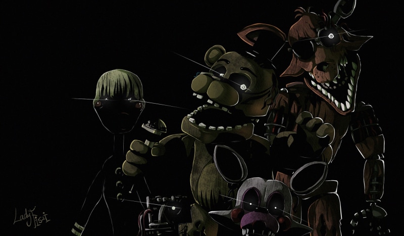 Phantom Puppet (Five Nights at Freddys), Five Nights at Freddys, Phantom Mangle (Five Nights at Freddys), Five Nights at Freddys 3, Phantom Freddy (Five Nights at Freddys)