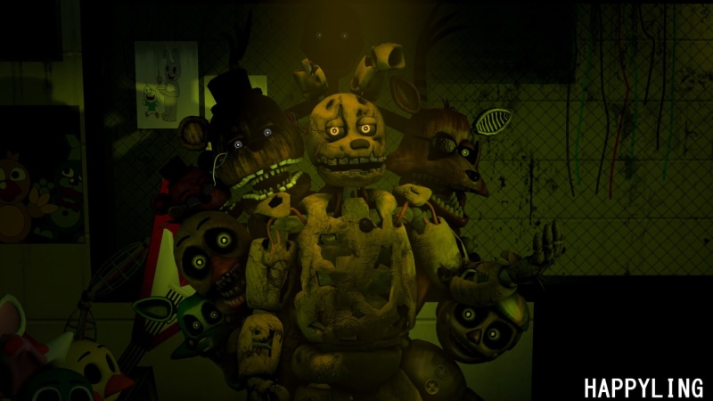 Phantom Foxy (Five Nights at Freddys), Phantom Chica (Five Nights at Freddys), Phantom Mangle (Five Nights at Freddys), 1080P, Five Nights at Freddys 3