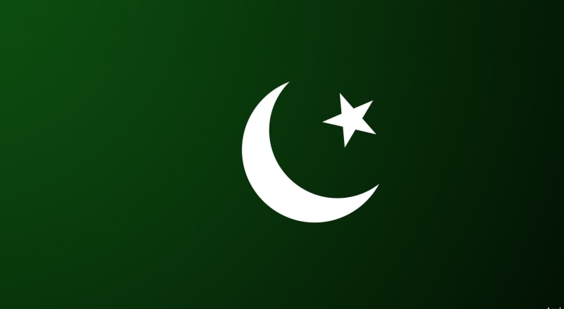 nature, flag, star shape, shape, astronomy, pakistani, night, copy space, silhouette, no people, Aero, white color, moon, sky, close-up, illuminated, outdoors