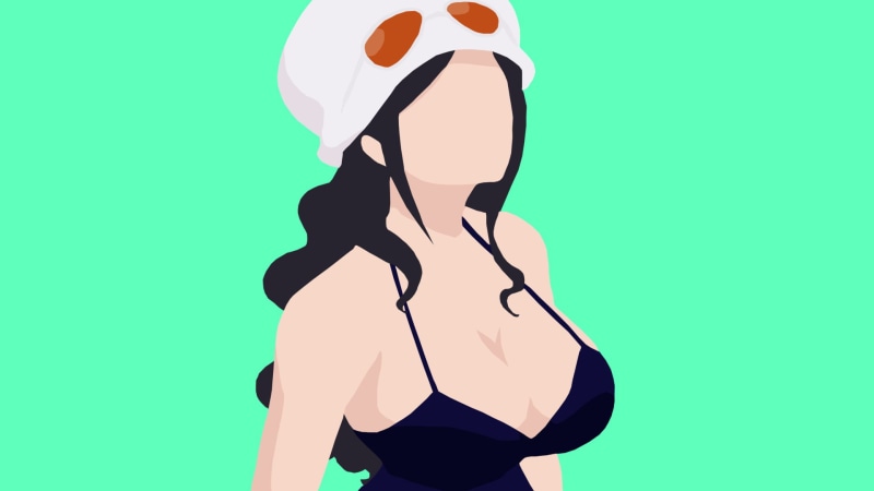 Nico Robin, Minimalist, 1080P, One Piece, Anime