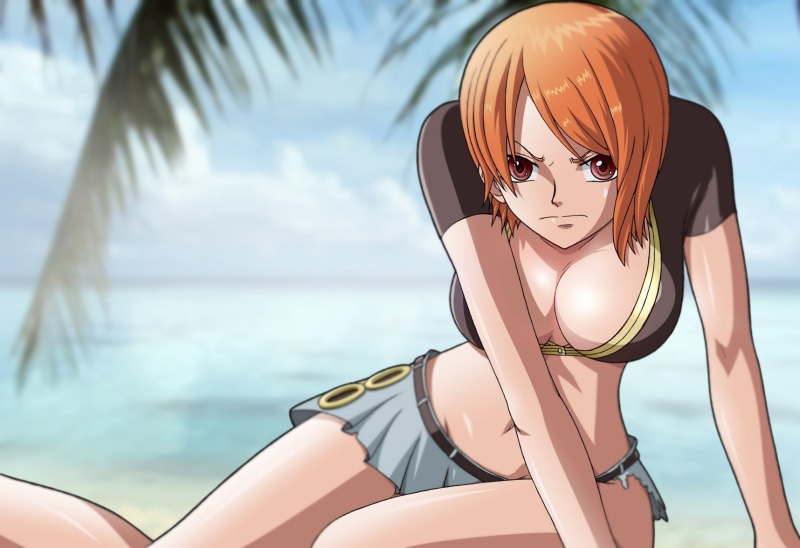 720P, piece, x, art, anime, Nami, hd, one piece, one
