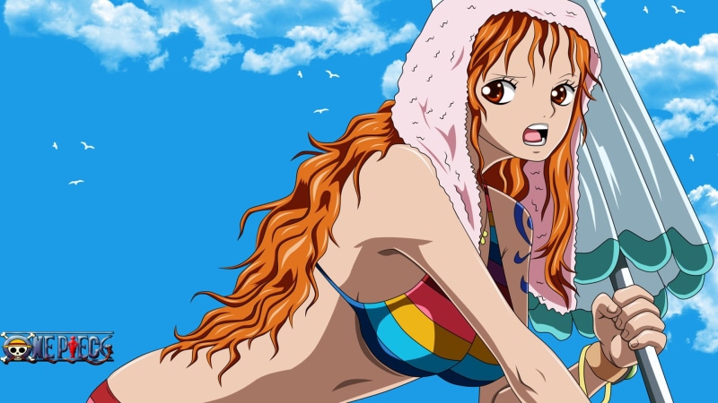 nature, beauty, adult, clothing, one piece, beautiful woman, cloud - sky, hair, beautiful people, 1080P, females, blue, hairstyle, happiness, young adult