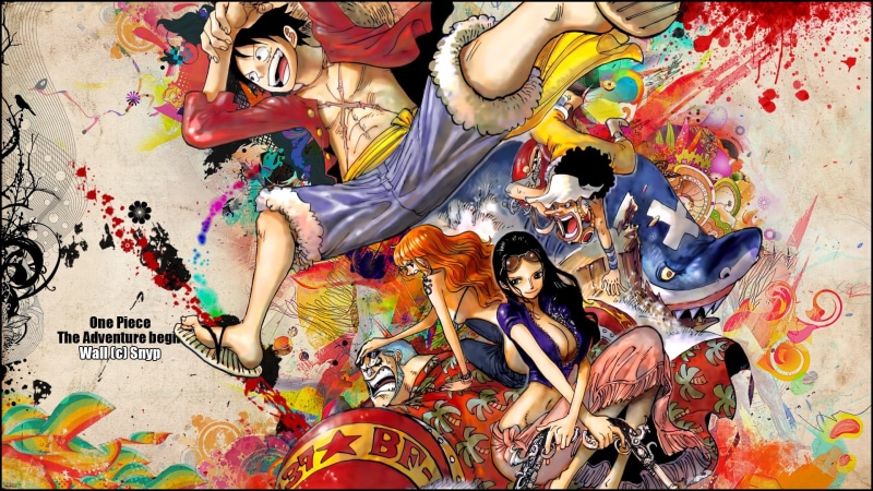 nami, usopp, franky, luffy, one pice, robin, Anime, 1080P