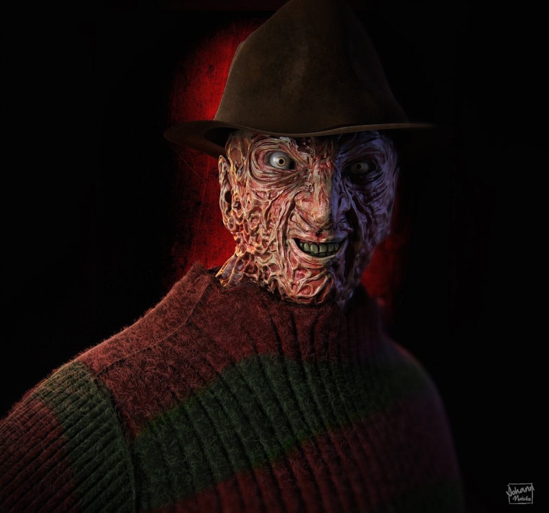 clothing, Freddy, cruel, evil, halloween, monster - Fictional Character, emotion, focus on shadow, mystery, headshot, human Face, spooky, celebration, animal