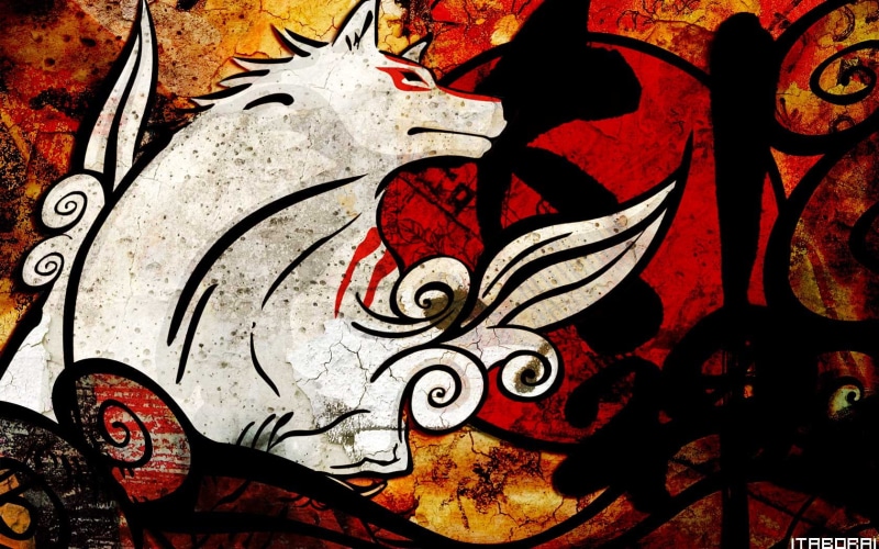 hd, amaterasu, okami, 720P, abstract, wolf, digital/artwork