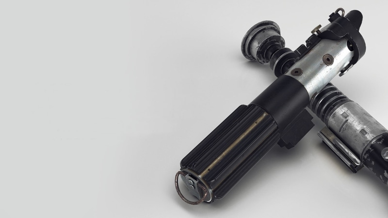 still life, star, studio shot, Star Wars, bullet, 1080P, gun, security, two, communication, weapon, copy space, protection, safety, metal, white background