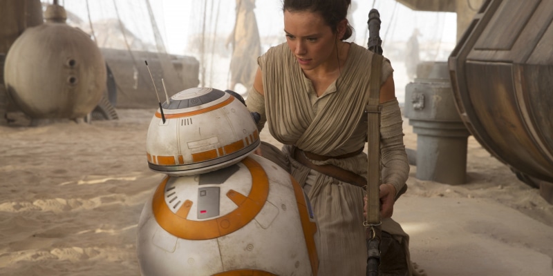Jakku, Rey (from Star Wars), Star Wars: Episode VII - The Force Awakens, Desert, Star Wars, BB 8, 1080P