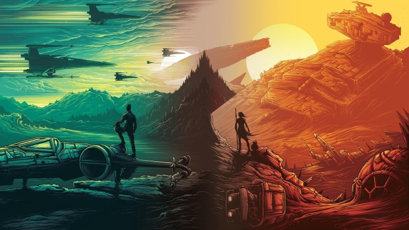 Star Wars: The Force Awakens, X-wing, Star Wars, Star Destroyer, Poe Dameron, 1080P, Rey, Daisy Ridley