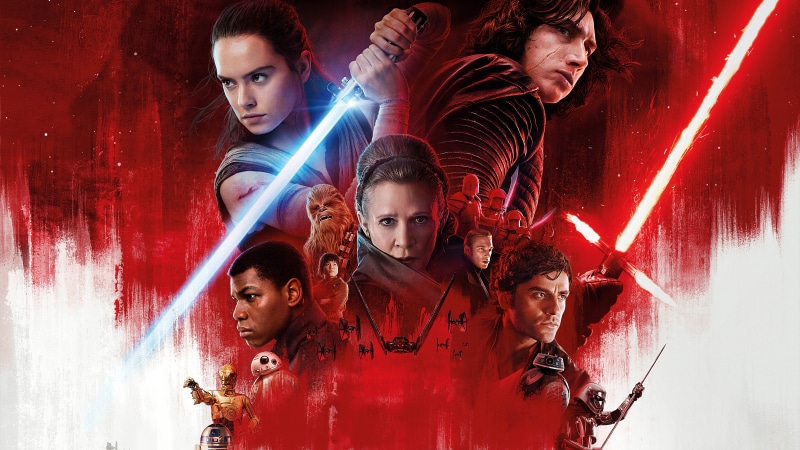 Rey (Star Wars), Oscar Isaac, Kelly Marie Tran, Kylo Ren, Star Wars: The Last Jedi, Rose Tico, Star Wars, Poe Dameron, Carrie Fisher, Daisy Ridley, Finn (Star Wars)