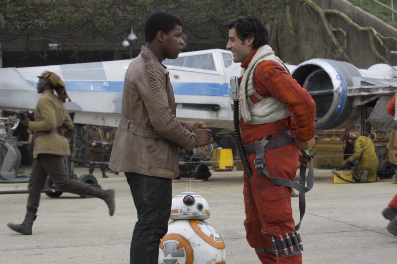 1080P, Oscar Isaac, Finn (Star Wars), John Boyega, Star Wars, BB-8, X-Wing, Star Wars Episode VII: The Force Awakens, Poe Dameron