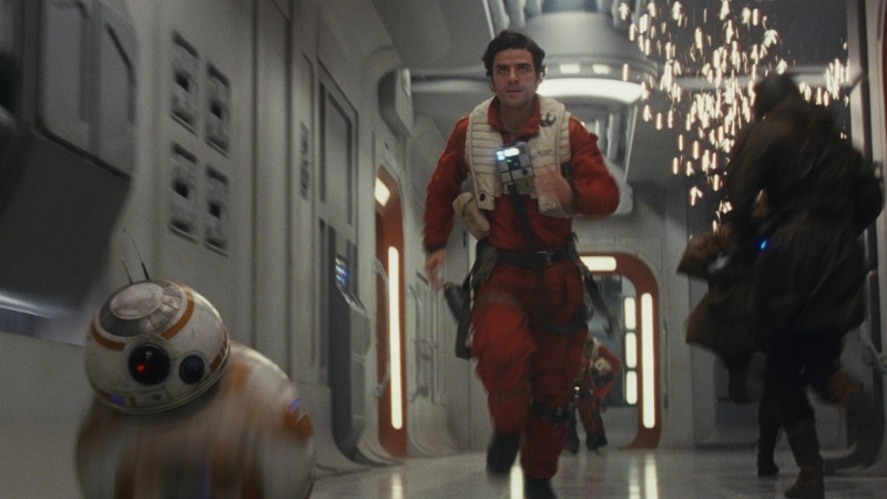 Star Wars: The Last Jedi, Poe Dameron, Star Wars, 1080P, Oscar Isaac, Robot, BB-8