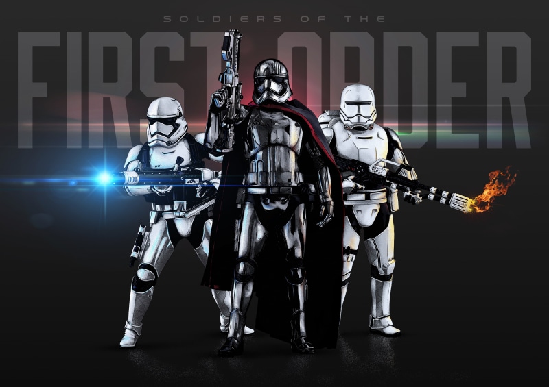 Deathtrooper, Captain Phasma, Stormtroopers, Soldiers, First Order, 4K, Star Wars, 4K
