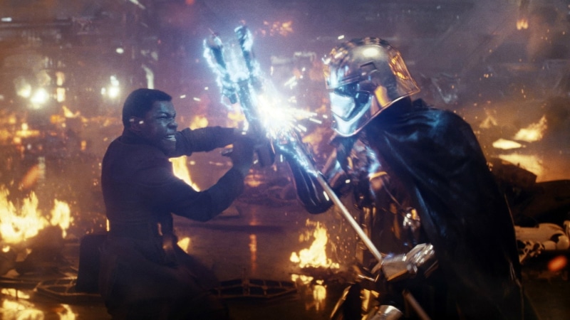1080P, Gwendoline Christie, Finn (Star Wars), John Boyega, Captain Phasma, Star Wars: The Last Jedi, Star Wars
