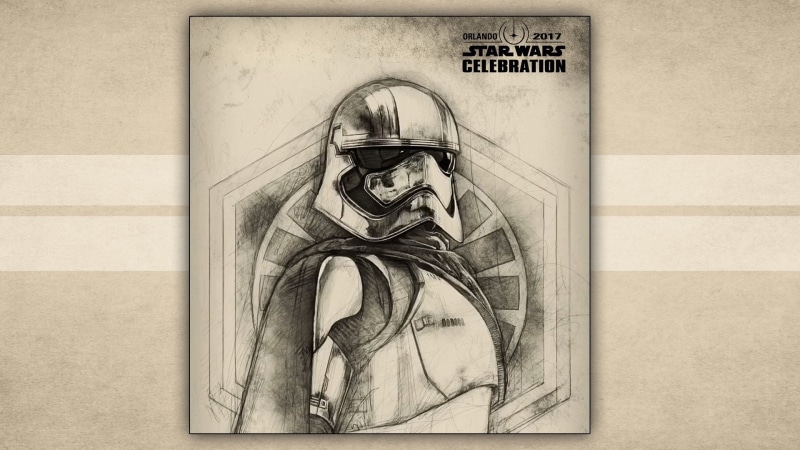 Star Wars Celebration, Star Wars, Captain Phasma, Badge Art, 1080P