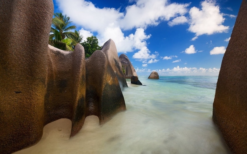 480P, sand, outdoors, no people, scenics - nature, day, water, tropical, sea, landscape, palm trees, tranquil scene, nature, summer, travel destinations
