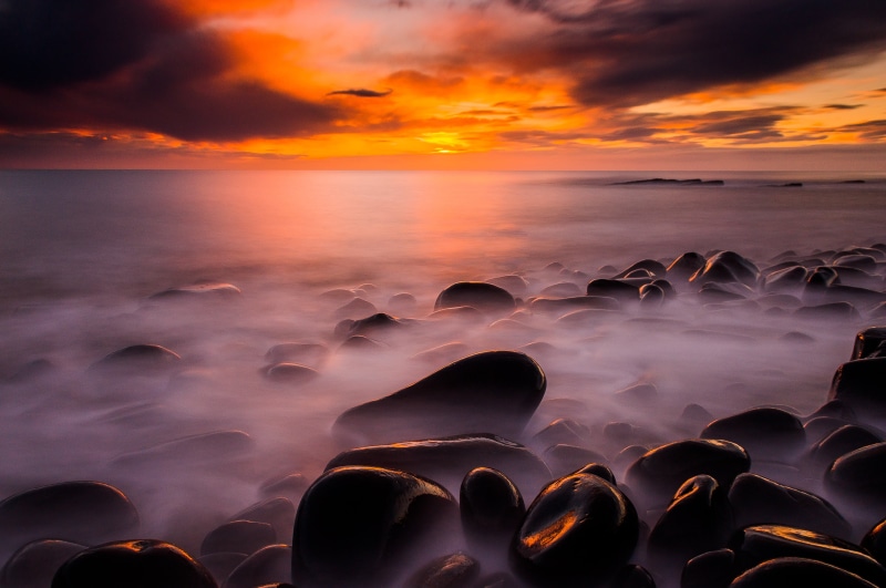 B+W, sunrise - Dawn, body of water, Howick, rocks, 4K, Lee-filters, beauty In Nature, Sony, boulders, Hard, Seaside, Lightroom, body, coastline, slippy