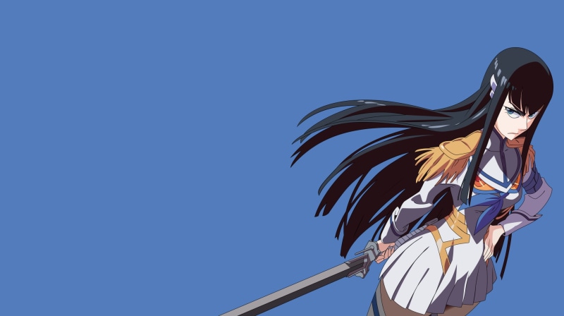 nature, sunny, Bakuzan, security, metal, long hair, technology, sunlight, day, simple background, built structure, wind, outdoors, Kill la Kill, sword