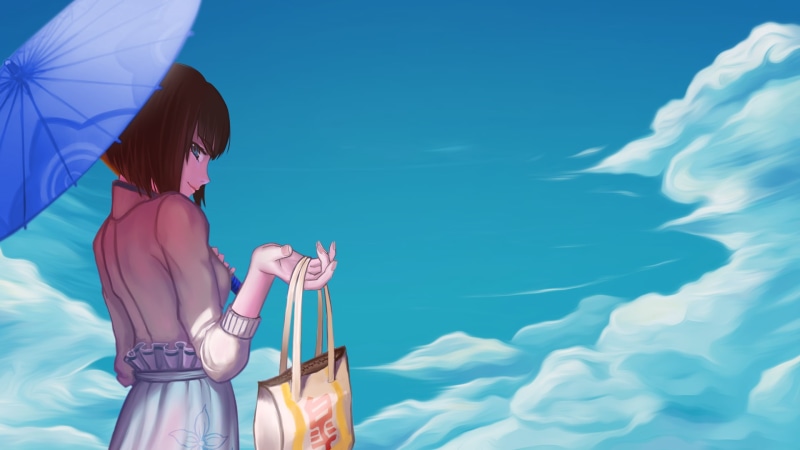 women, lifestyles, nature, clothing, three quarter length, adult, leisure activity, young adult, water, sky, swimming pool, young women, holding, Kill la Kill